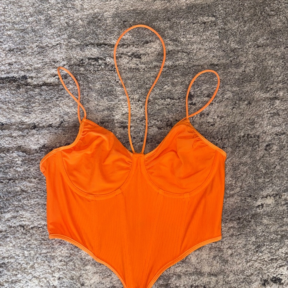 Vibrant Orange Underwire top